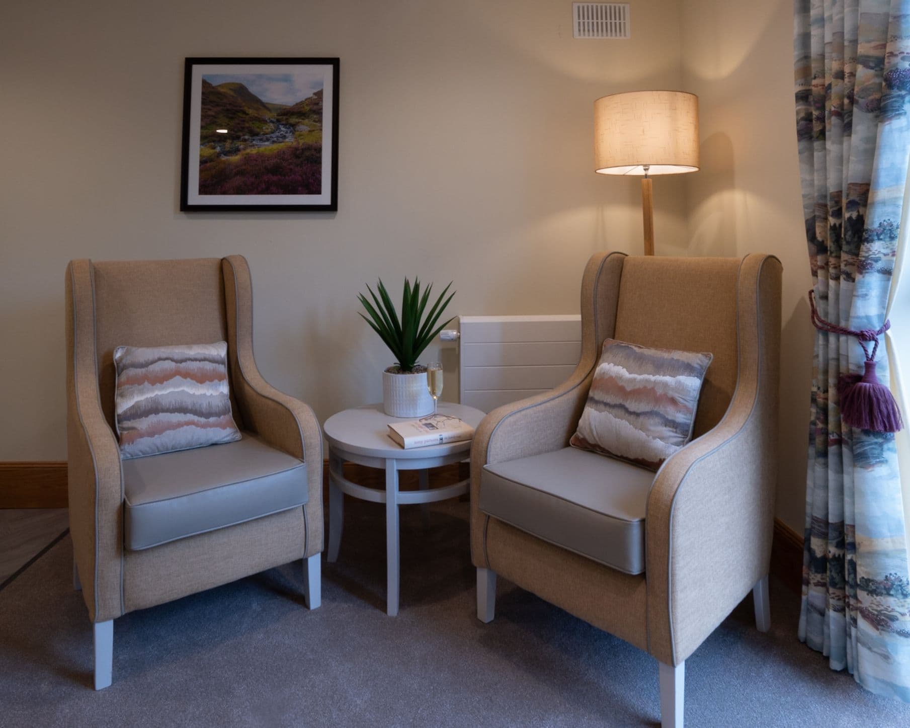 Two Chairs & Side Table