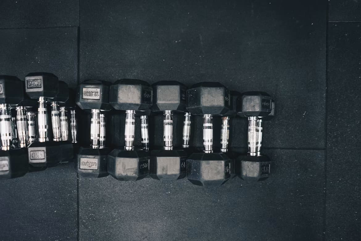 gym dumbells
